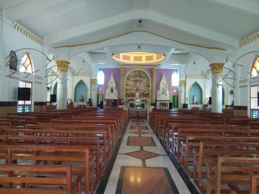 An interior photo of the Most Holy Trinity Cathedral